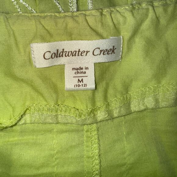 Coldwater Creek Women M Pleated Skirt Embroidered Peasant Cottagecore Dainty - Picture 4 of 10